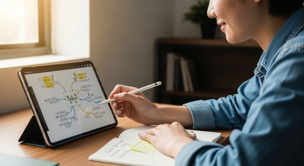 mapas mentais para organizar ideias e alcançar clareza mental